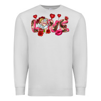 Dove Grey Love Valentine's Day Premium Sweatshirt - HowdyJamesFarm