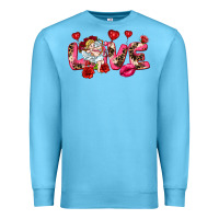 Ocean Blue Love Valentine's Day Premium Sweatshirt - HowdyJamesFarm