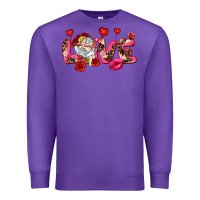 Purple Love Valentine's Day Premium Sweatshirt - HowdyJamesFarm