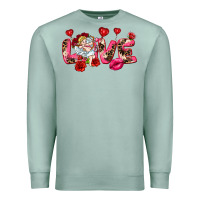 Seafoam Love Valentine's Day Premium Sweatshirt - HowdyJamesFarm
