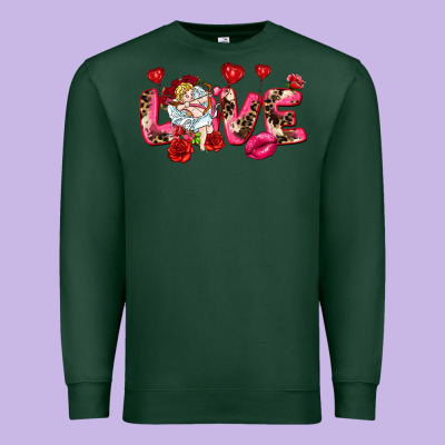 Love Valentine's Day Premium Sweatshirt Designed By Howdyjamesfarm