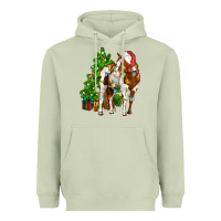 Matcha american paint horse christmas tree Heavyweight Hoodie - CowGirlArtShop