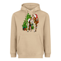 Mushroom american paint horse christmas tree Heavyweight Hoodie - CowGirlArtShop