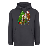 Smoke american paint horse christmas tree Heavyweight Hoodie - CowGirlArtShop