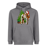Storm american paint horse christmas tree Heavyweight Hoodie - CowGirlArtShop