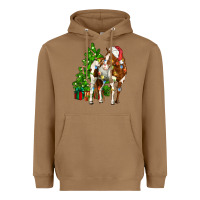 Toasted Coconut american paint horse christmas tree Heavyweight Hoodie - CowGirlArtShop
