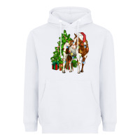 White american paint horse christmas tree Heavyweight Hoodie - CowGirlArtShop