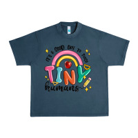 Midnight Navy its a good day to teach tiny humans Urban Heavy Tee - MaliasSmallBusiness
