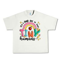 Pistachio its a good day to teach tiny humans Urban Heavy Tee - MaliasSmallBusiness