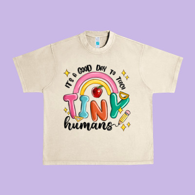Its A Good Day To Teach Tiny Humans Urban Heavy Tee Designed By Maliassmallbusiness