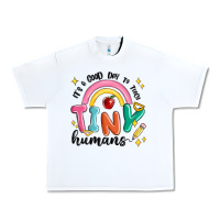 White its a good day to teach tiny humans Urban Heavy Tee - MaliasSmallBusiness