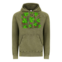 Vintage Olive st patrick's day shamrock and leopard distressed background Vintage Hoodie - RanaPortraitStore