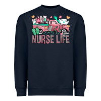 Navy Nurse Life Truck Heavyweight Sweatshirt - BundleAndBundleShop