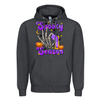 Smoke Spooky Season On Zipper Hoodie - texasbilliewilder