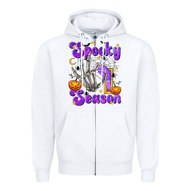 Spooky Season On Zipper Hoodie by texasbilliewilder | Teevron