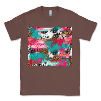 Chestnut leopard cowhide pink turquoise glitter Classic Tee - NancyCooperArtShop
