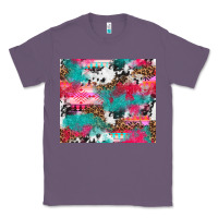 Lavender leopard cowhide pink turquoise glitter Classic Tee - NancyCooperArtShop