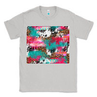 Moon Dust leopard cowhide pink turquoise glitter Classic Tee - NancyCooperArtShop