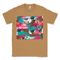 Toasted Coconut leopard cowhide pink turquoise glitter Classic Tee - NancyCooperArtShop
