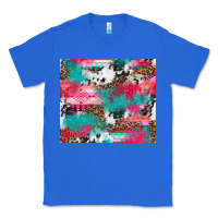 True Royal leopard cowhide pink turquoise glitter Classic Tee - NancyCooperArtShop