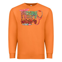 Carrot cowgirl nursing is a work of heart Premium Sweatshirt - CowGirlArtShop