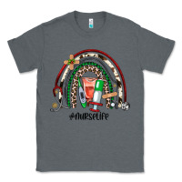 Charcoal Heather Christmas nurselife rainbow Classic Tee - JahusDesignShop