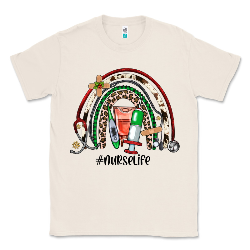 Christmas Nurselife Rainbow Classic Tee by JahusDesignShop | Teevron