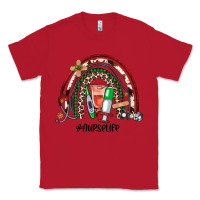 Red Christmas nurselife rainbow Classic Tee - JahusDesignShop