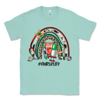 Seafoam Christmas nurselife rainbow Classic Tee - JahusDesignShop