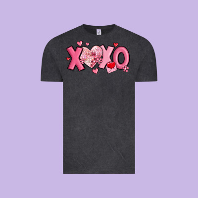 Xoxo Disco Heart Valentine's Day Vintage Tee Designed By Maliassmallbusiness