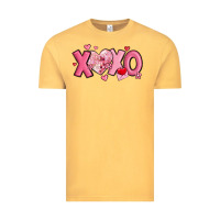 Vintage Mustard xoxo disco heart valentine's day Vintage Tee - MaliasSmallBusiness
