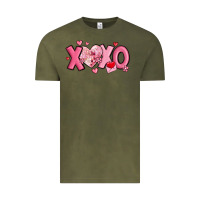Vintage Olive xoxo disco heart valentine's day Vintage Tee - MaliasSmallBusiness