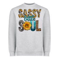 Heather Grey Sassy Little Soul Heavyweight Sweatshirt - BundleAndBundleShop