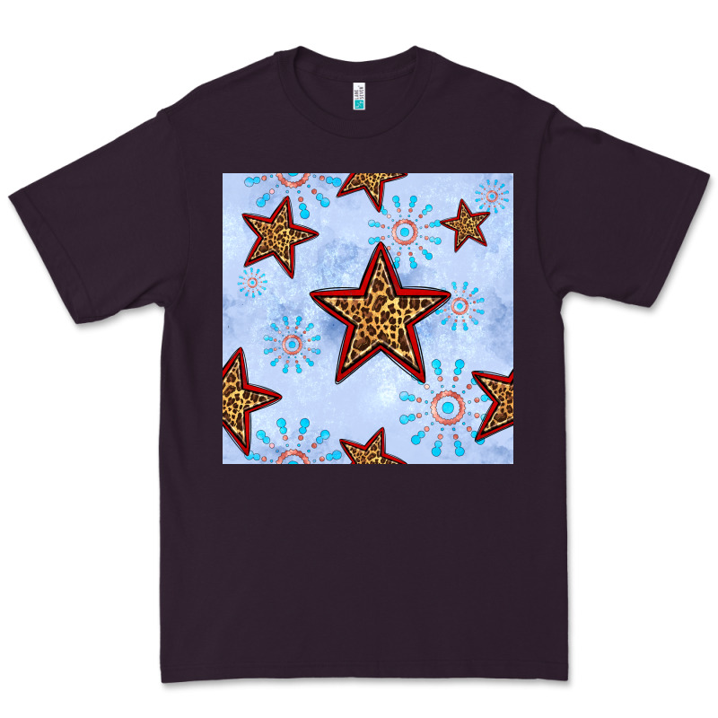 4th Of July Leopard Star Seamless Pattern Premium Tee by BundleAndBundleShop | Teevron