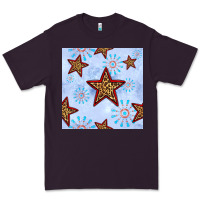 Plum 4th of july leopard star seamless pattern Premium Tee - BundleAndBundleShop