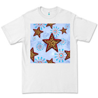 White 4th of july leopard star seamless pattern Premium Tee - BundleAndBundleShop