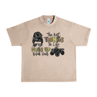 French Oak the best things in life mess up your hair Urban Heavy Tee - MaliasSmallBusiness