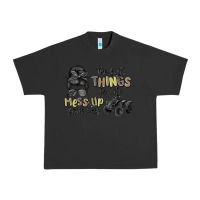 Pigment Black the best things in life mess up your hair Urban Heavy Tee - MaliasSmallBusiness