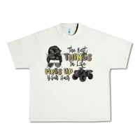 Pistachio the best things in life mess up your hair Urban Heavy Tee - MaliasSmallBusiness