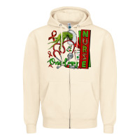 Sandshell Christmas Character Nurse Zipper Hoodie - NancyCooperArtShop