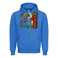 True Royal Christmas Character Nurse Zipper Hoodie - NancyCooperArtShop