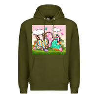 Army Green easter Premium Hoodie - CowGirlArtShop