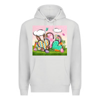 Dove Grey easter Premium Hoodie - CowGirlArtShop