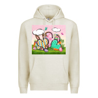 Oatmeal Heather easter Premium Hoodie - CowGirlArtShop