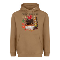 Toasted Coconut merry christmas cupcake chocolate Heavyweight Hoodie - CowGirlArtShop
