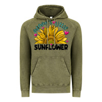 Vintage Olive mommy' s little sunflower Vintage Hoodie - MaliasSmallBusiness
