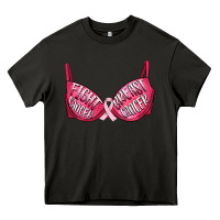 Asphalt Fight cancer breast cancer bra Heavy Core Tee - Artiststas