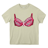 Mossy Fight cancer breast cancer bra Heavy Core Tee - Artiststas