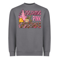 Storm Dreaming Of A Pink Christmas Heavyweight Sweatshirt - BundleAndBundleShop