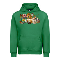 Emerald Cows and coffee Urban Hoodie - FaDigitalArtStudio